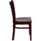 Flash Furniture HERCULES Series Ladder Back Mahogany Wood Restaurant Chair, PK2 2-XU-DGW0005LAD-MAH-GG - alternate 5